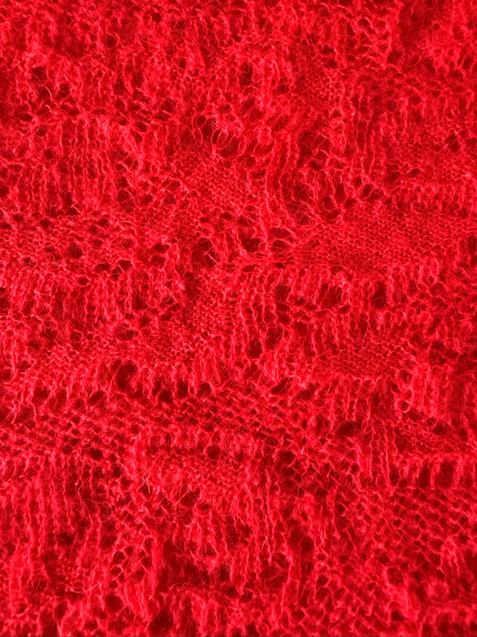 Pull rouge en maille ajournée – photo 7